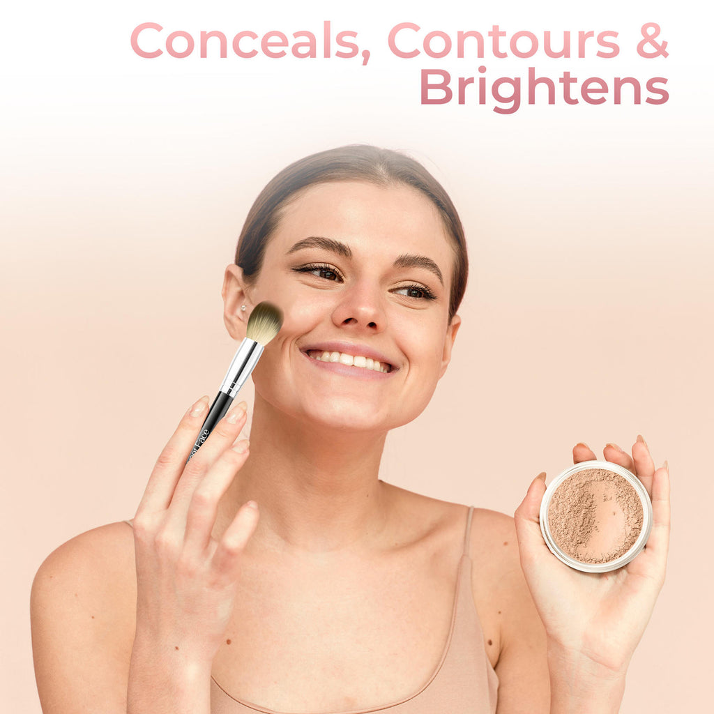 Concealer with Brush - Full Coverage SPF 20 Cast Light to Dark Shades