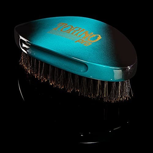 Medium Boar Bristle Curved Palm Brush for 360 Waves - Wave Cap & Durag Use