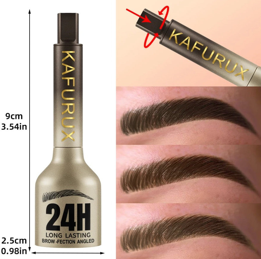 Waterproof Eyebrow Pencil Long Lasting Microblade Effect with Angled Brush