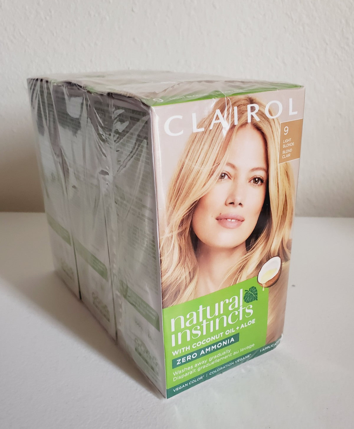 3-Pack Natural Instincts Demi-Permanent Hair Color 9 Light Blonde