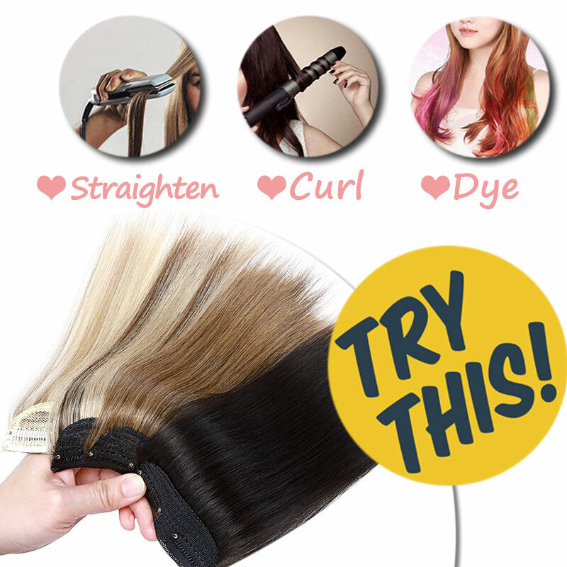 Seamless Clip-In Hairpiece Extensions for Natural Looks - Remy Human Hair