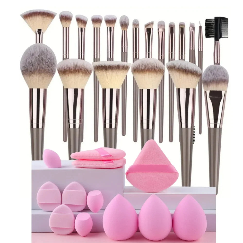 Makeup Brush Set 3-20Pcs Soft Fluffy Face Eye Cosmetic Tools Hypoallergenic