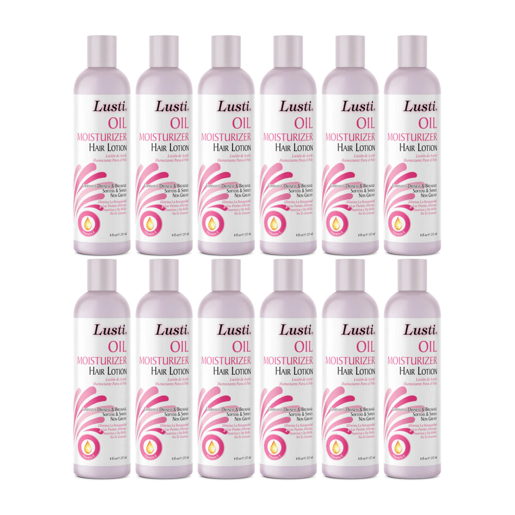 Moisturizing Hair Lotion with Vitamin E - 12 Pack, 8oz