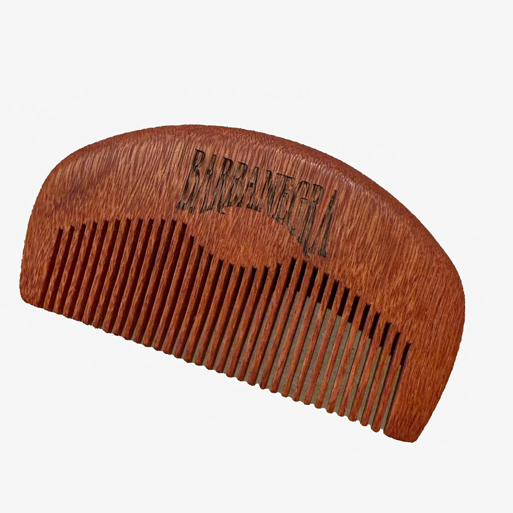 Wood Beard and Mustache Comb Anti-Static & Stimulating Skin, Durable Natural Finish