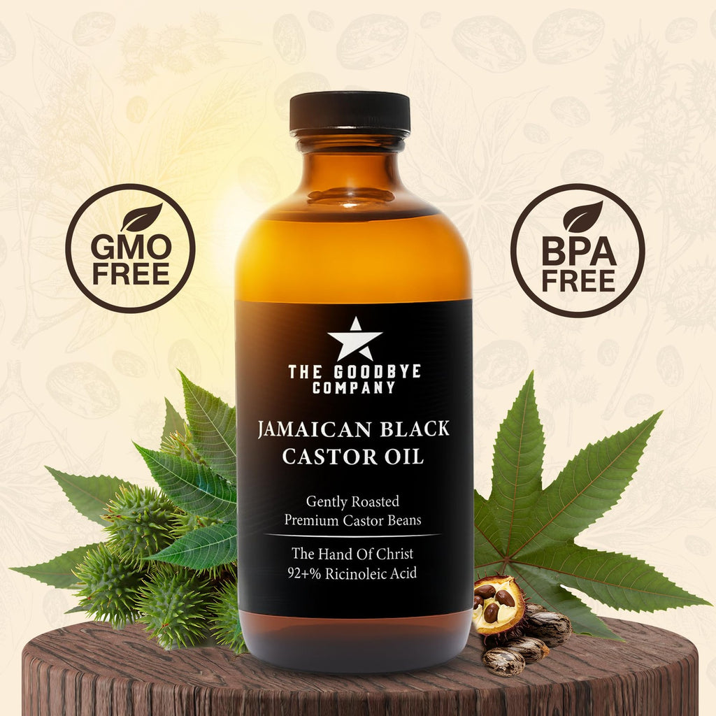 Black Castor Oil for Hair Growth 16.9 Fl Oz Organic Thickening Hair Oil