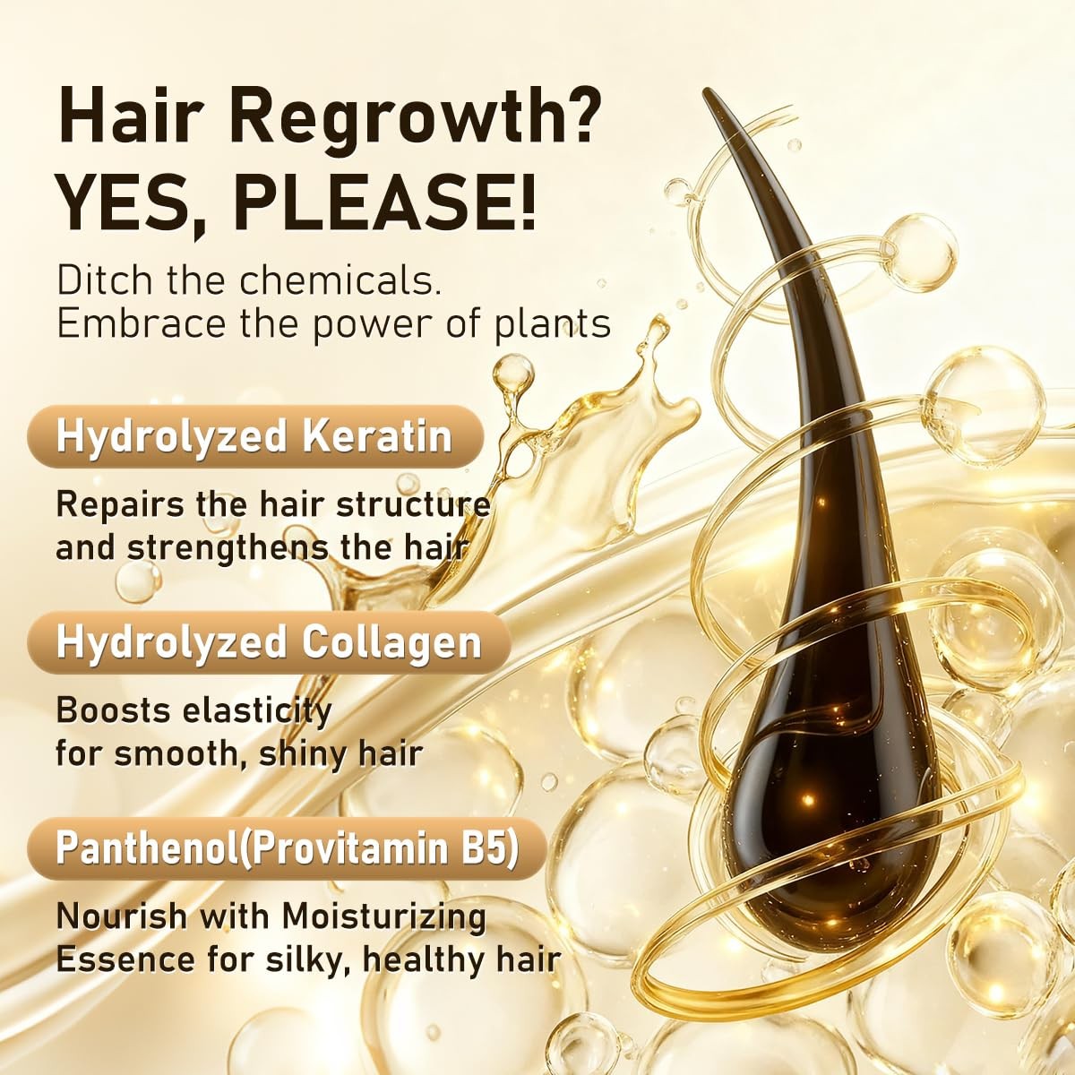 Rosemary Batana Shampoo for Thinning Hair with Biotin & Keratin – Gentle Volumizing 11.8 Fl Oz