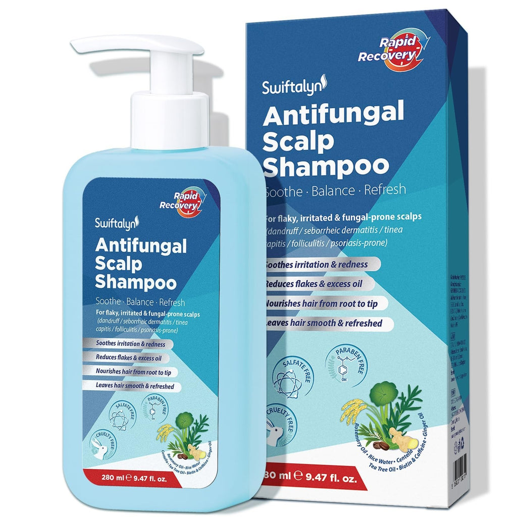 Antifungal Shampoo for Scalp Care Dandruff Seborrheic Dermatitis Relief