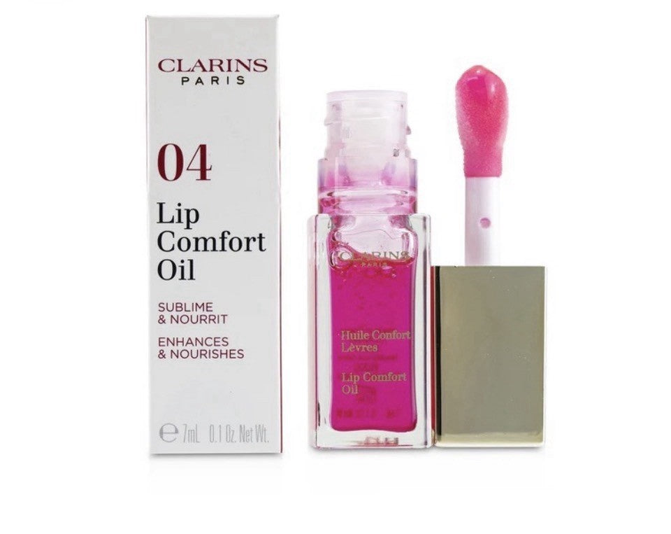 Clarins Lip Comfort Oil #04 Candy 0.1oz - Hydrating Lip Oil Duo