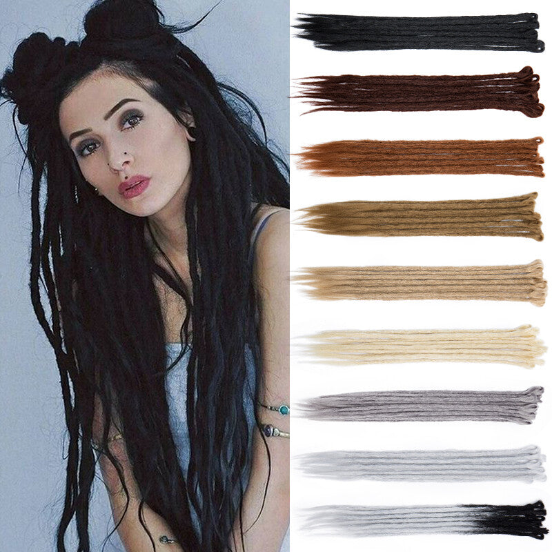 Synthetic Crochet Braiding Dreadlock Hair Extensions - Soft, Thick, Easy to Wear
