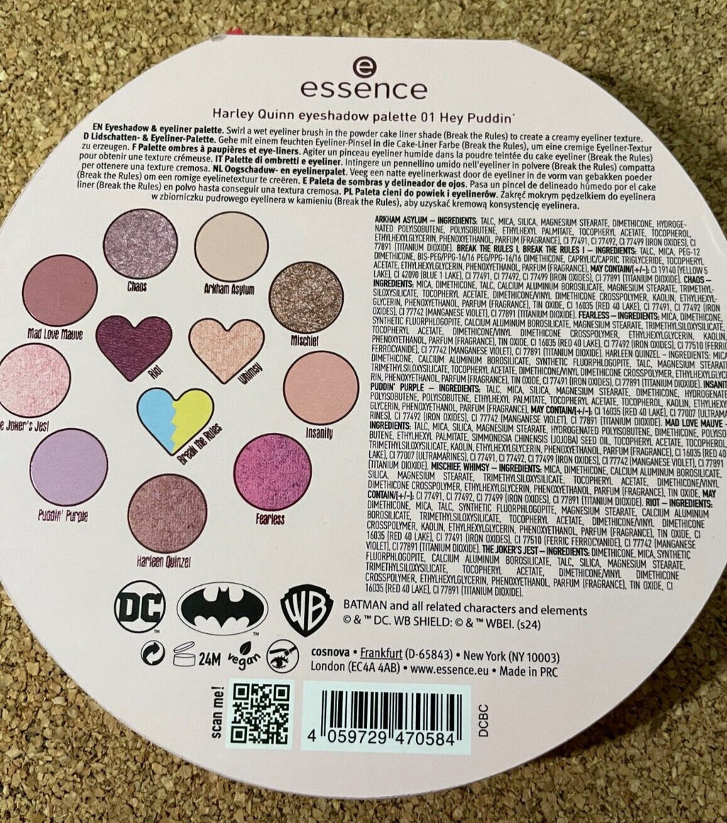 Essence x Catrice Harley Quinn Hey Puddin' Eyeshadow Palette