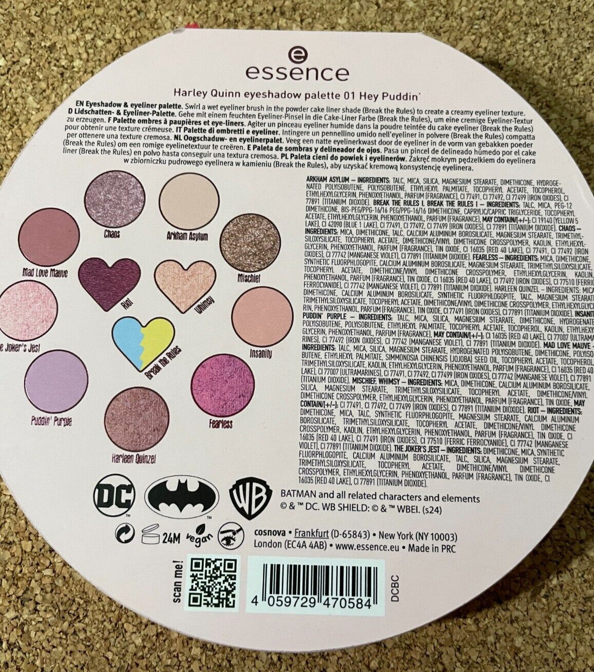 Essence x Catrice Harley Quinn Hey Puddin' Eyeshadow Palette