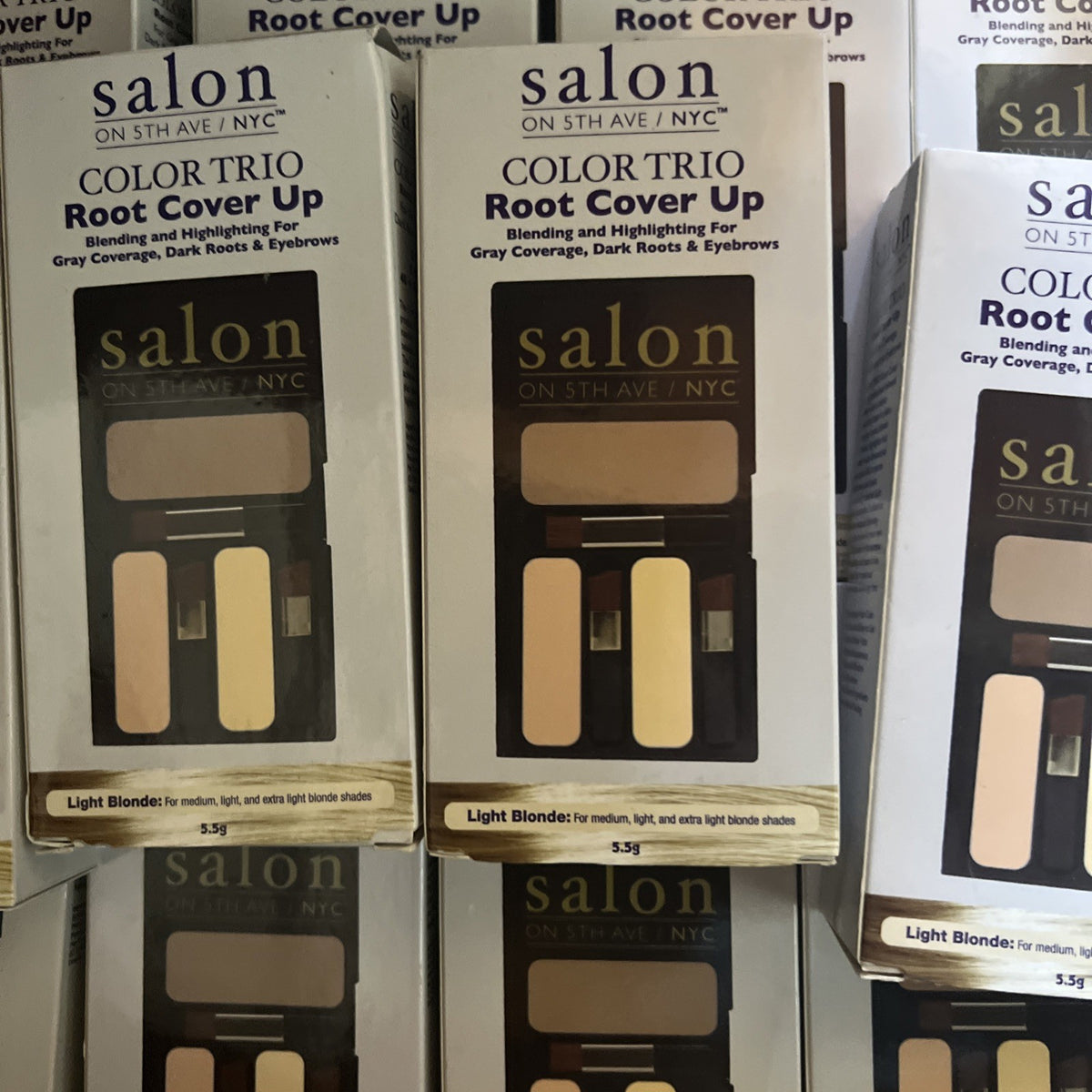 12-Piece Light Blonde Root Cover Up Color Trio for Salon & Hair Touch-Ups