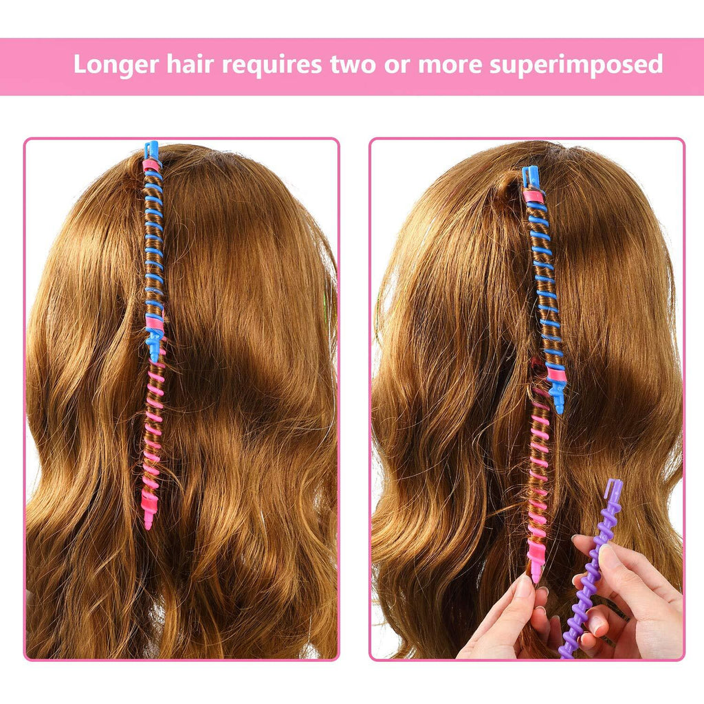 Spiral Hair Perm Rods Set – 100 Durable Plastic Curling Rods for Salon & Home Use