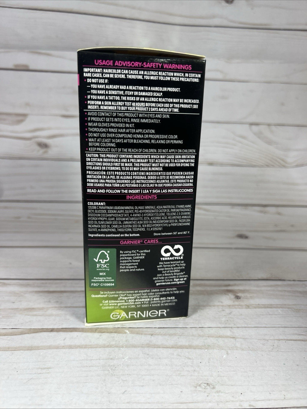 Garnier Olia Black Amethyst Permanent Hair Color No Ammonia - Pack of 3