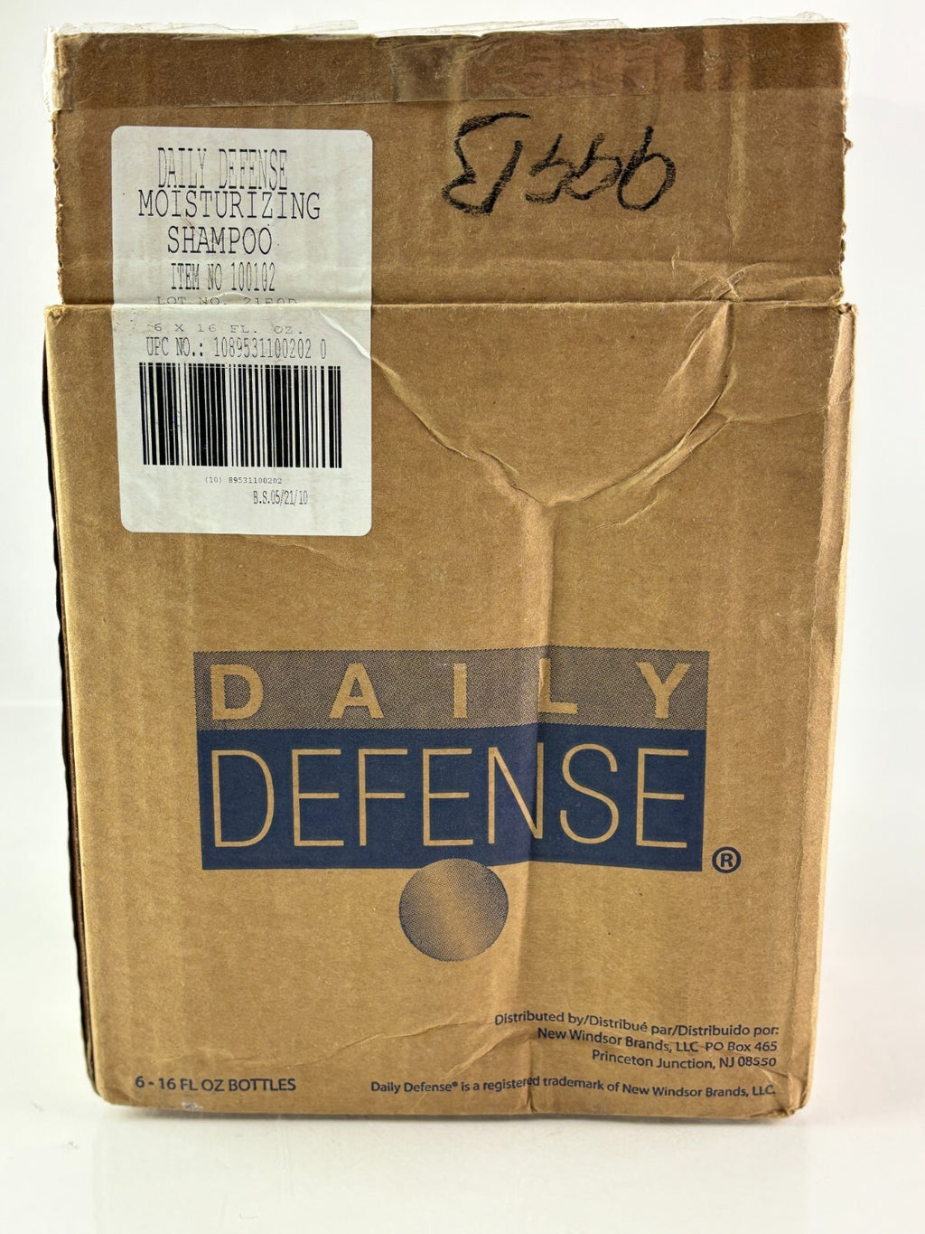 Daily Defense Moisturizing Shampoo for Dry & Damaged Hair - 16 oz (Pack of 6)