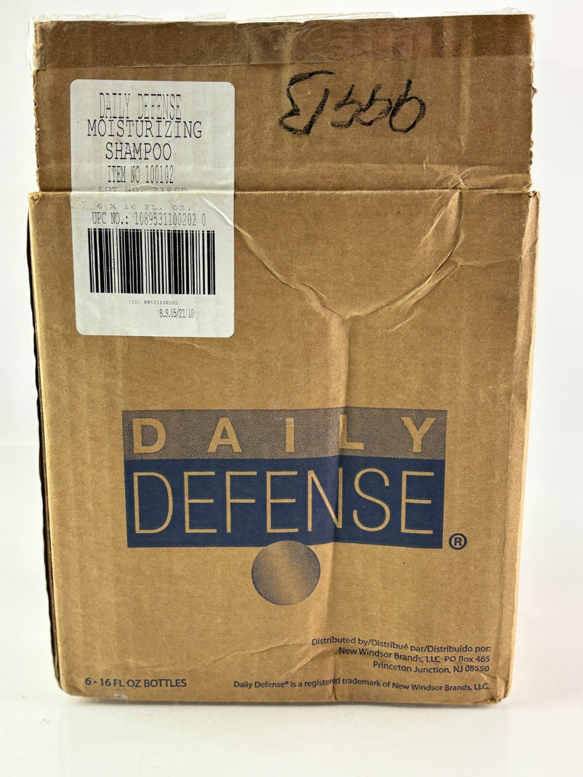 Daily Defense Moisturizing Shampoo for Dry & Damaged Hair - 16 oz (Pack of 6)