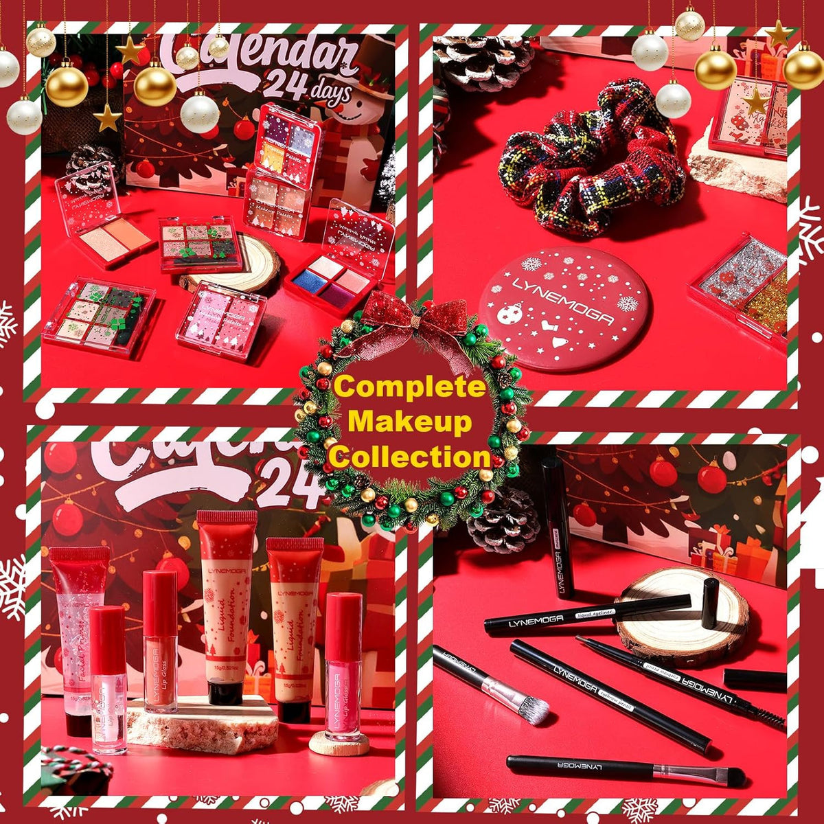 Advent Calendar Makeup 2025 - 24 Day Holiday Gift Set for Women & Teens