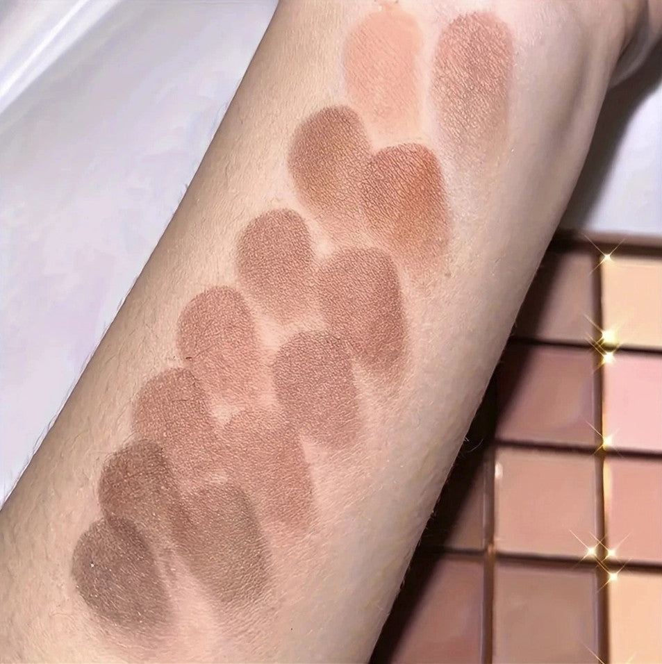 25 Color Eyeshadow Palette Neutral Brown Gray Smoky Eye Makeup Kit