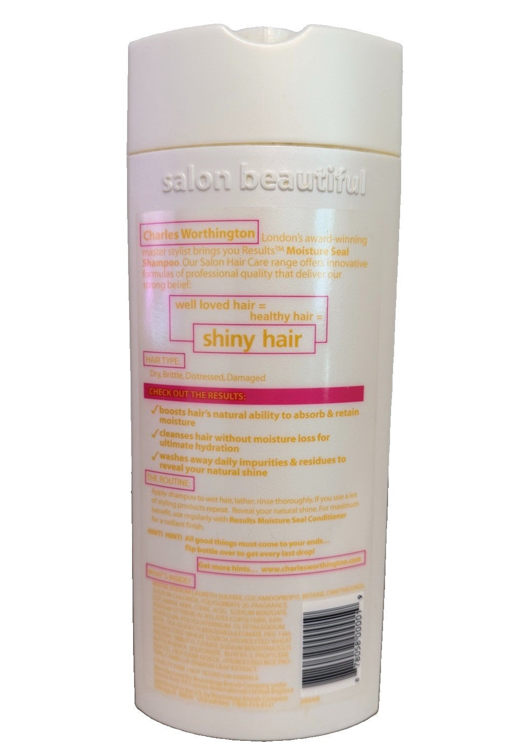 Salon Shine Moisture Seal Shampoo - Hydrating Hair Care 11 Fl Oz