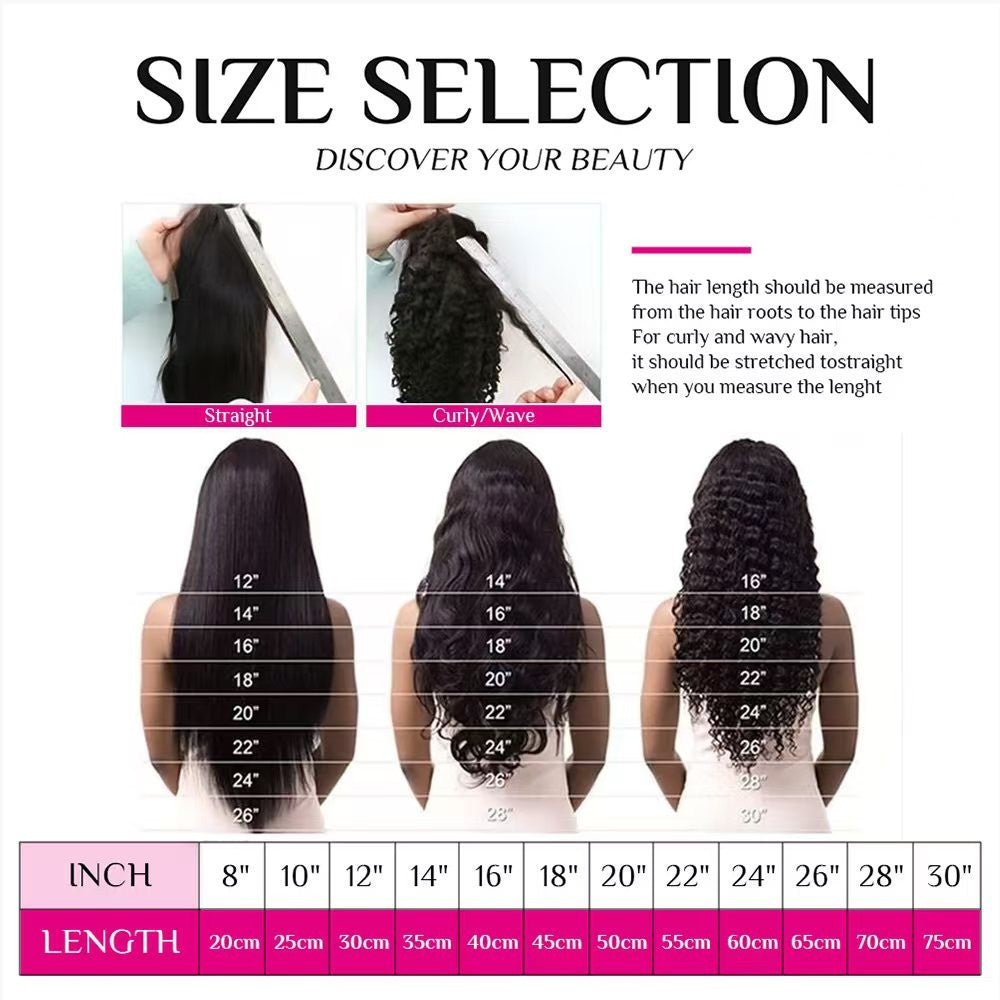 Deep Wave Human Hair Wigs 200% Density Honey Blonde 5x5 Lace Closure - Unbranded