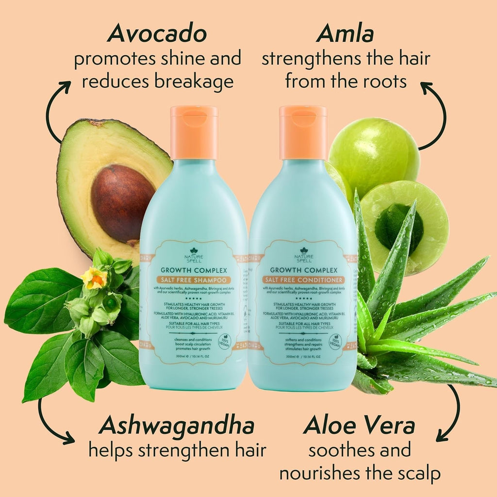 Plant-Based Hair Growth Shampoo & Conditioner Duo with Rosemary Oil