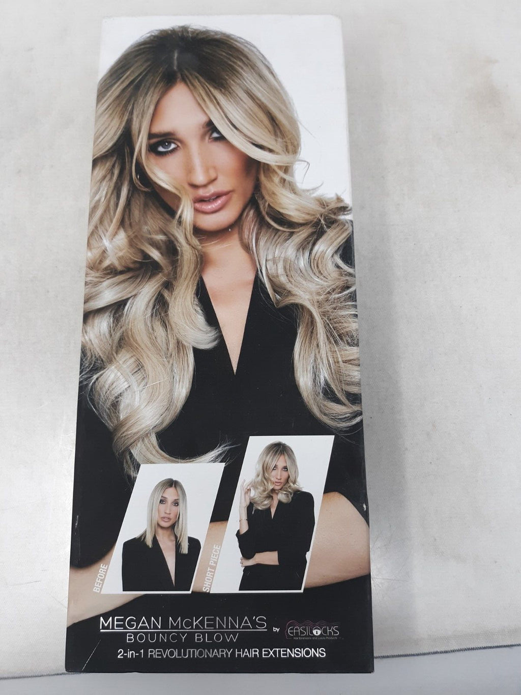 Ash Blonde 2-in-1 Bouncy Blow Hair Extensions by Easilocks - 14" & 22"