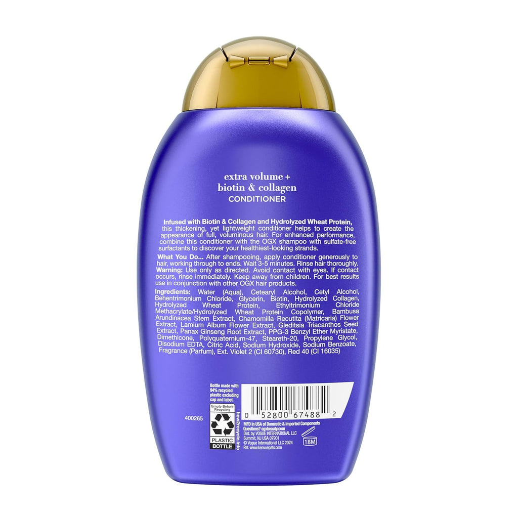 Sulfate-Free Biotin Collagen Conditioner for Thick, Full Hair - 13 Fl Oz