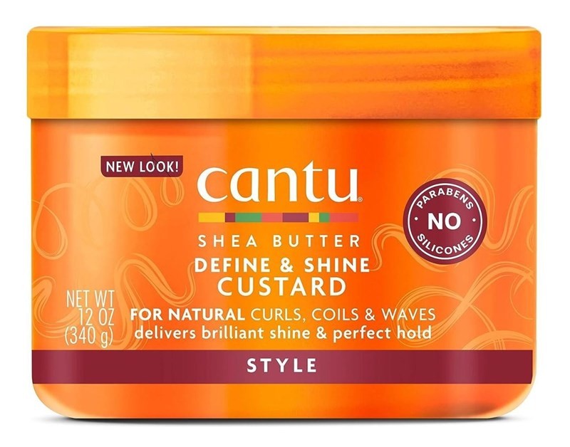 (2 Pack) Shea Butter Define & Shine Custard 12 oz Jar for Hair Shine & Hold