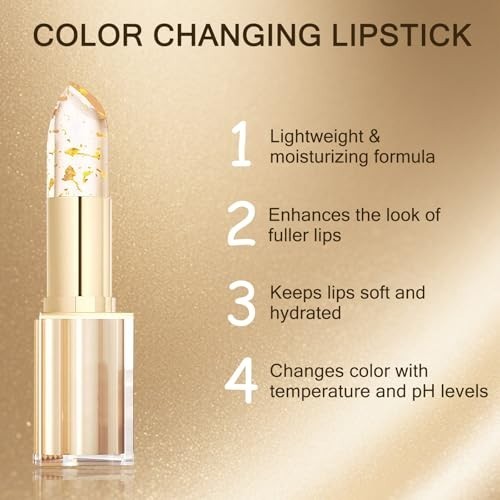 Color Changing Lipstick with Vitamin E - Moisturizing & Long-Lasting