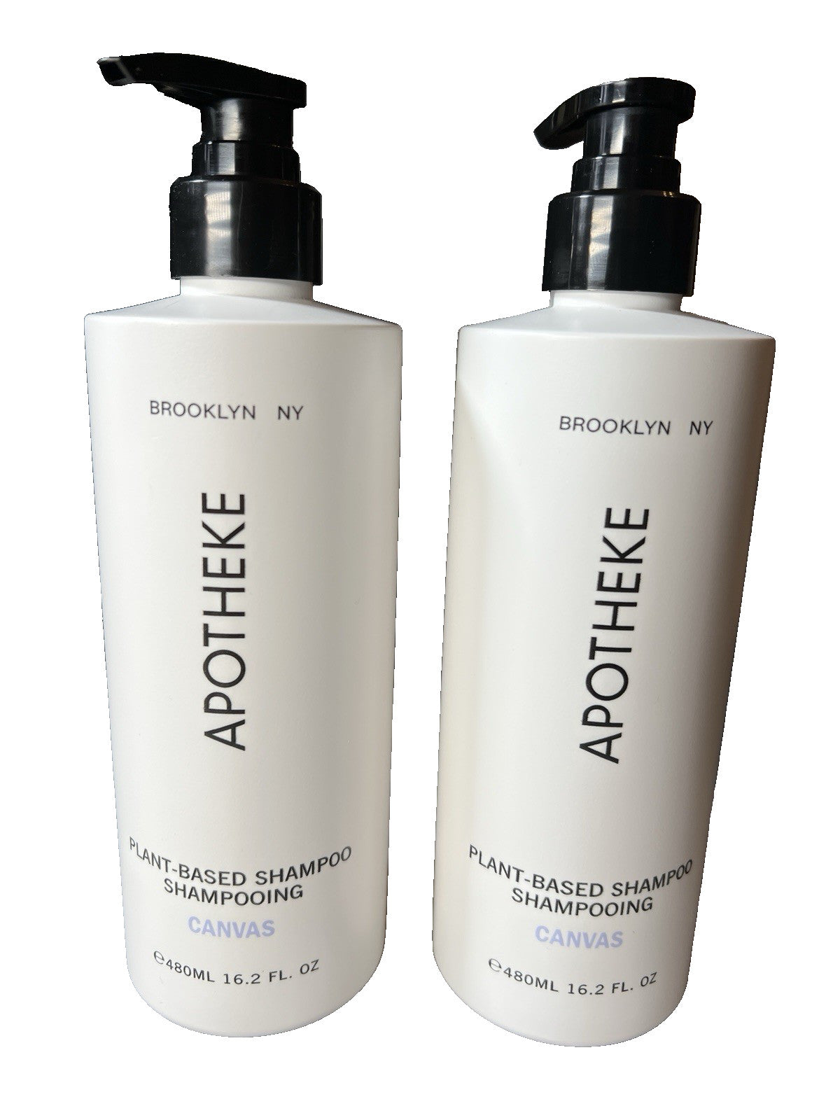 Plant-Based Shampoo Bundle - 2 Bottles 16.2 oz Each, Natural Hair Care