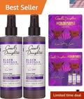 Black Vanilla Leave-In Conditioner for Curly Hair - Moisturizing & Detangling, 8 Fl Oz, Pack of 2