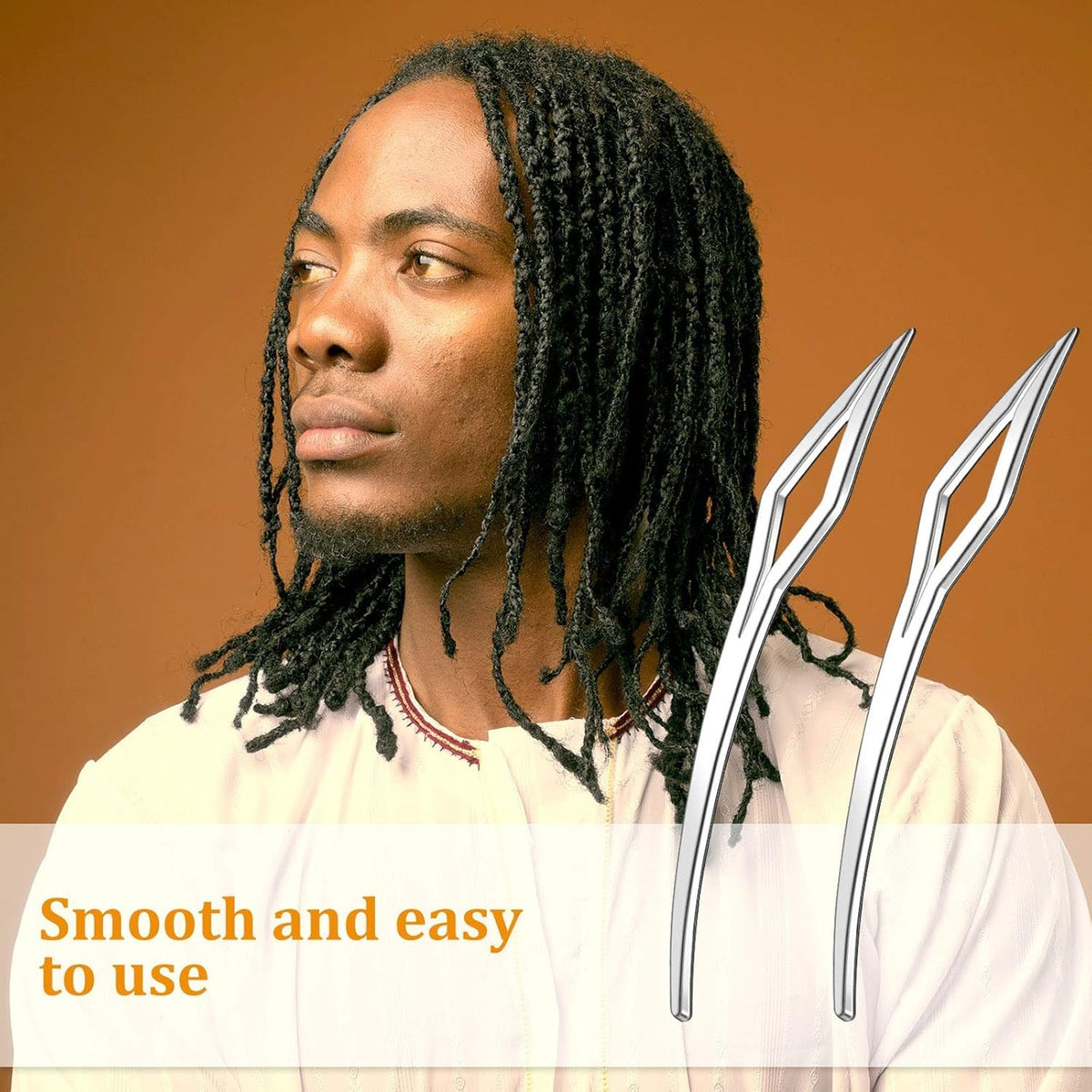Sisterlocks Locking Tool Set for Locs Interlocking & Braiding Silver