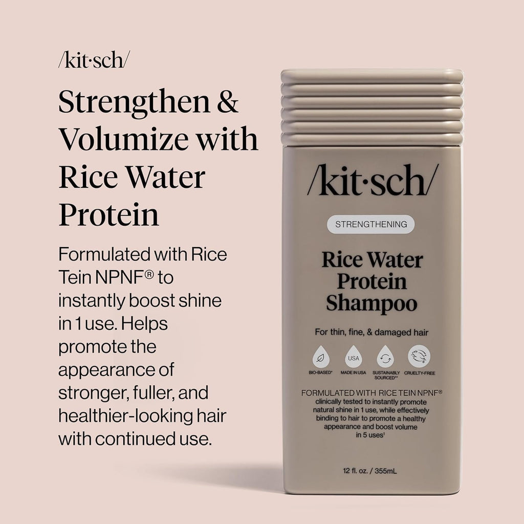 Strengthening Rice Water Shampoo for Hair Growth - 12.3 Oz