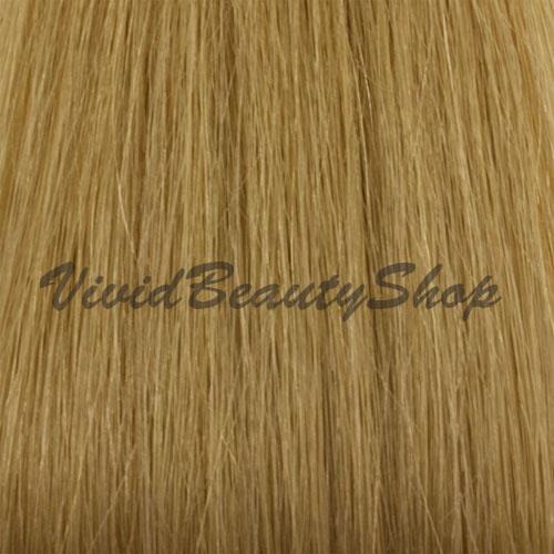 Pre-Glued Keratin U Tip Hair Extensions - Honey Blonde #16, 22 Inches, Straight