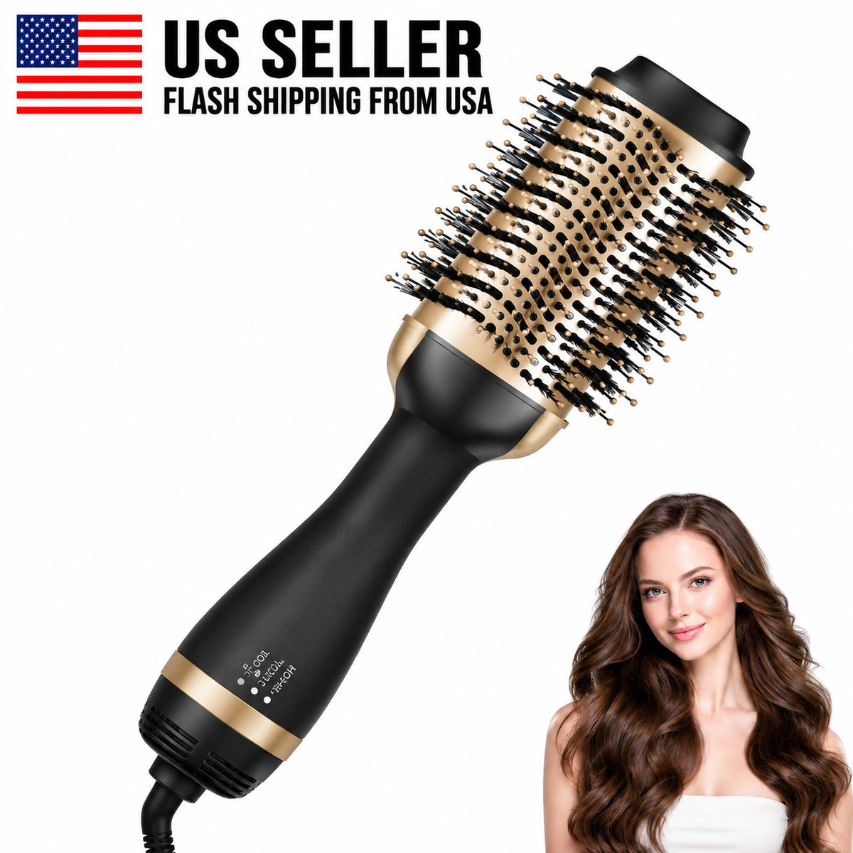 4-in-1 Hair Dryer Brush Volumizer Ionic Ceramic Styling Tool