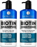 Biotin Shampoo and Conditioner Set - Sulfate & Paraben Free for Voluminous Hair