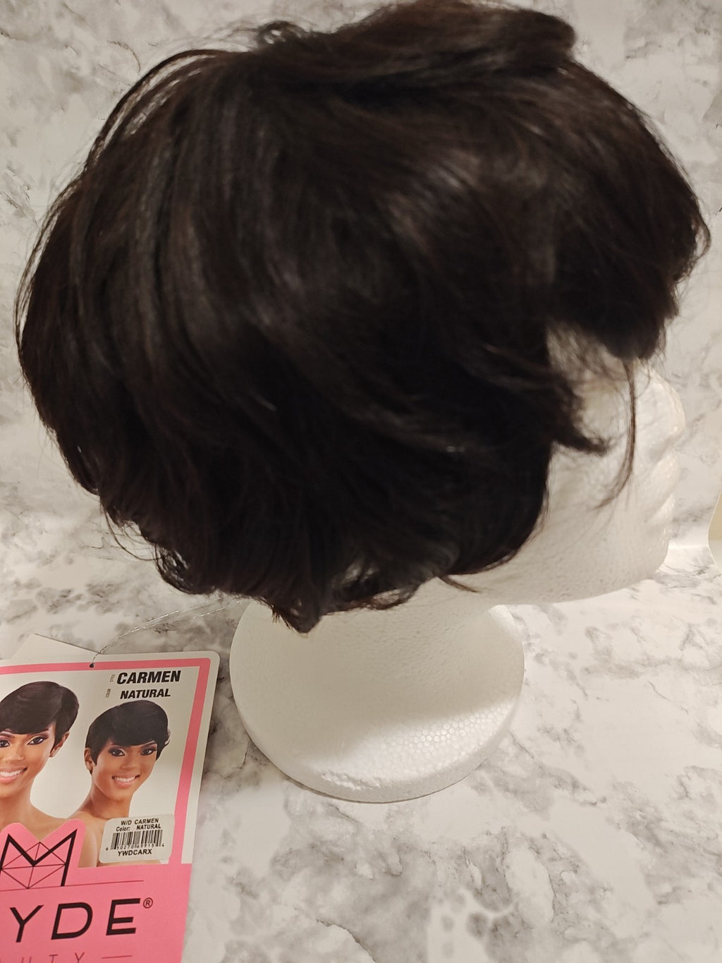 100% Human Hair Wig - Carmen Natural Brown Black - New with Tags