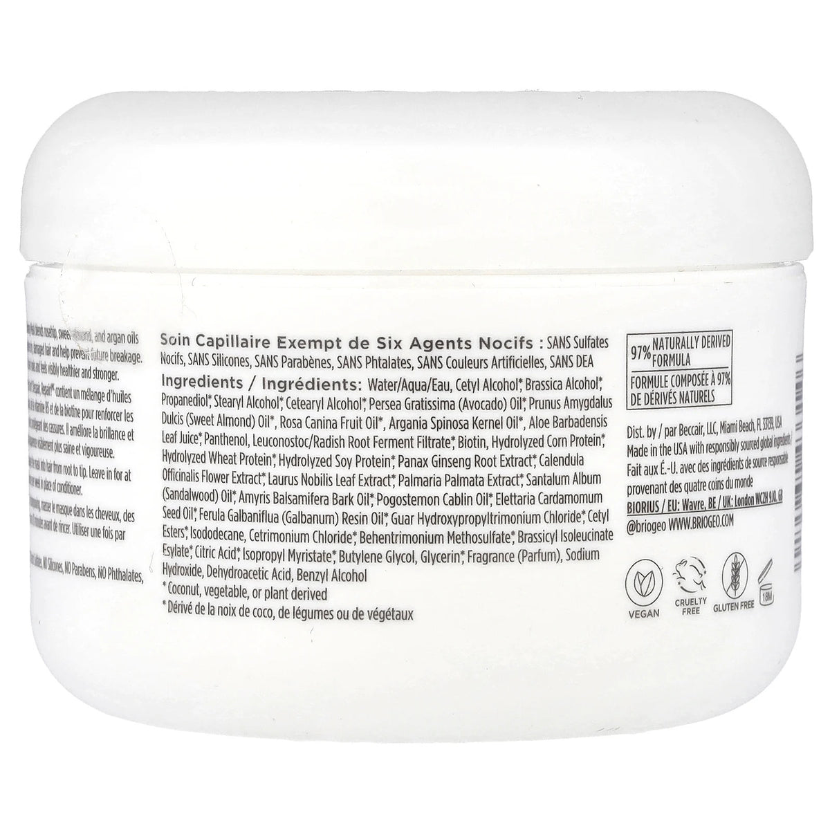 Deep Conditioning Hair Mask for Damaged Hair - 8 fl oz