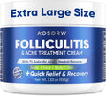 Folliculitis & Acne Treatment Cream with Salicylic Acid and Herbal Extracts for Scalp, Face, Body