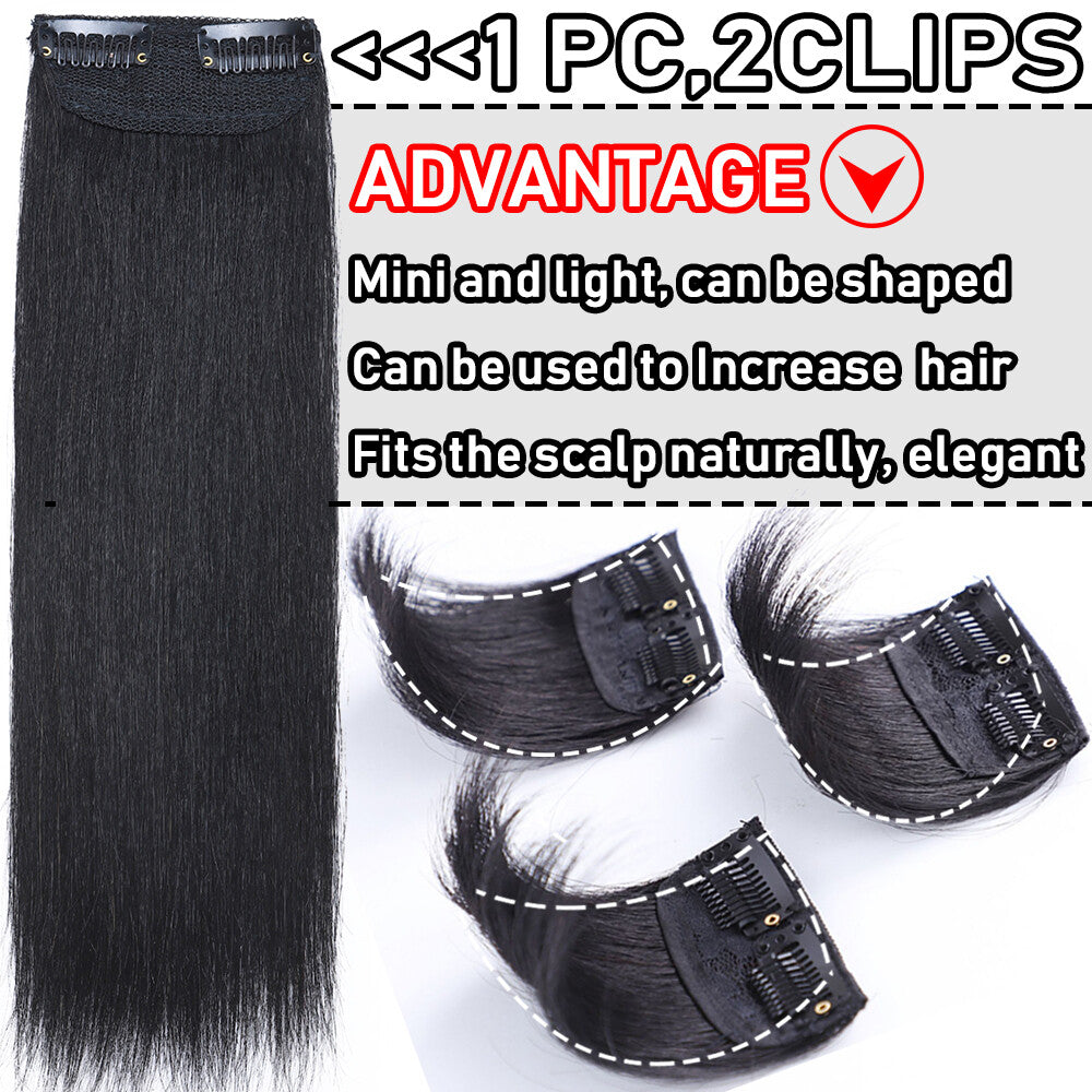 Clip-In Hair Extensions Remy Human Hair Short Topper Multiple Colors & Lengths