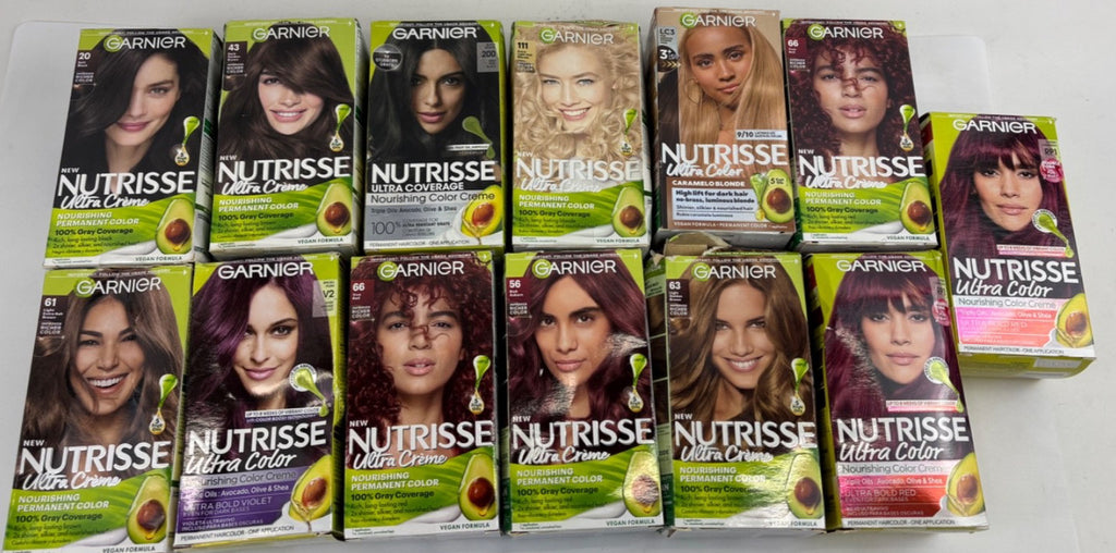 Hair Dye Color Creme Set - 13 Pack, Nourishing Color Treatment