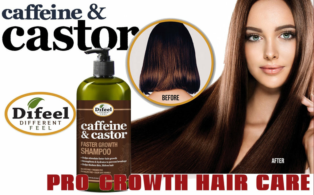Caffeine & Castor Hair Growth Shampoo 33.8 oz - Strengthening & Hydrating