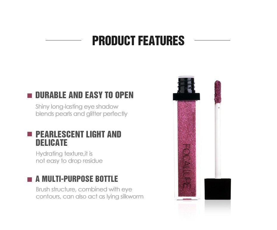 Liquid Eyeshadow Glitter & Glow Waterproof Eye Makeup - Multiple Shades