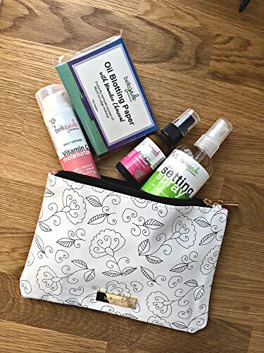 Small Makeup Bag for Travel and Purse - Waterproof Vegan Leather Cosmetic Organizer