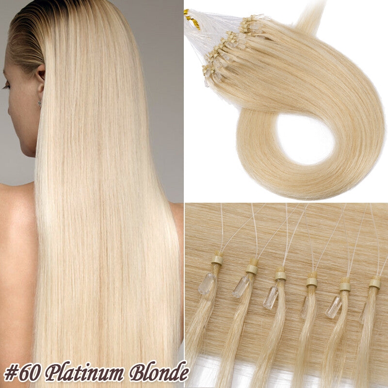 Pre Bonded Human Hair Extensions with Micro Loop Beads - Thick 1G/S