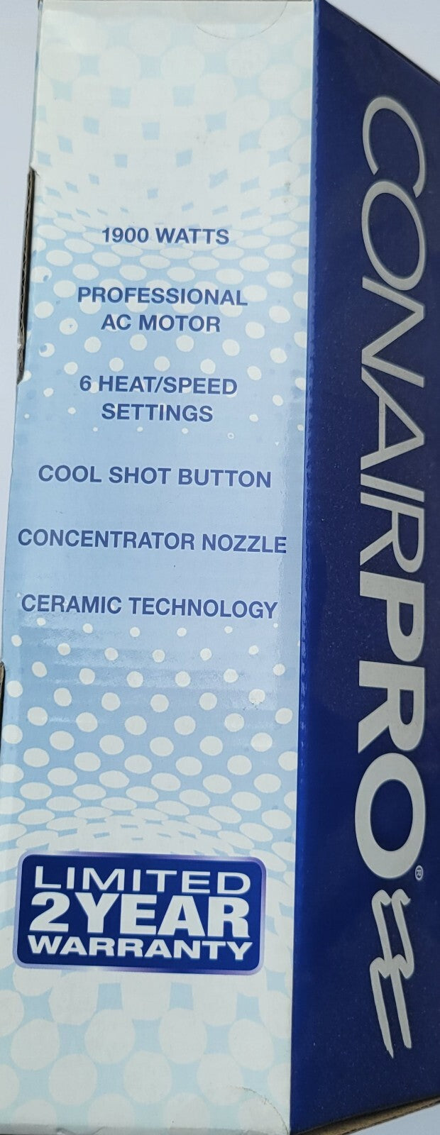 Conair Whitebird Hair Dryer with Powerful AC Motor - Long Lasting, Professional Styling