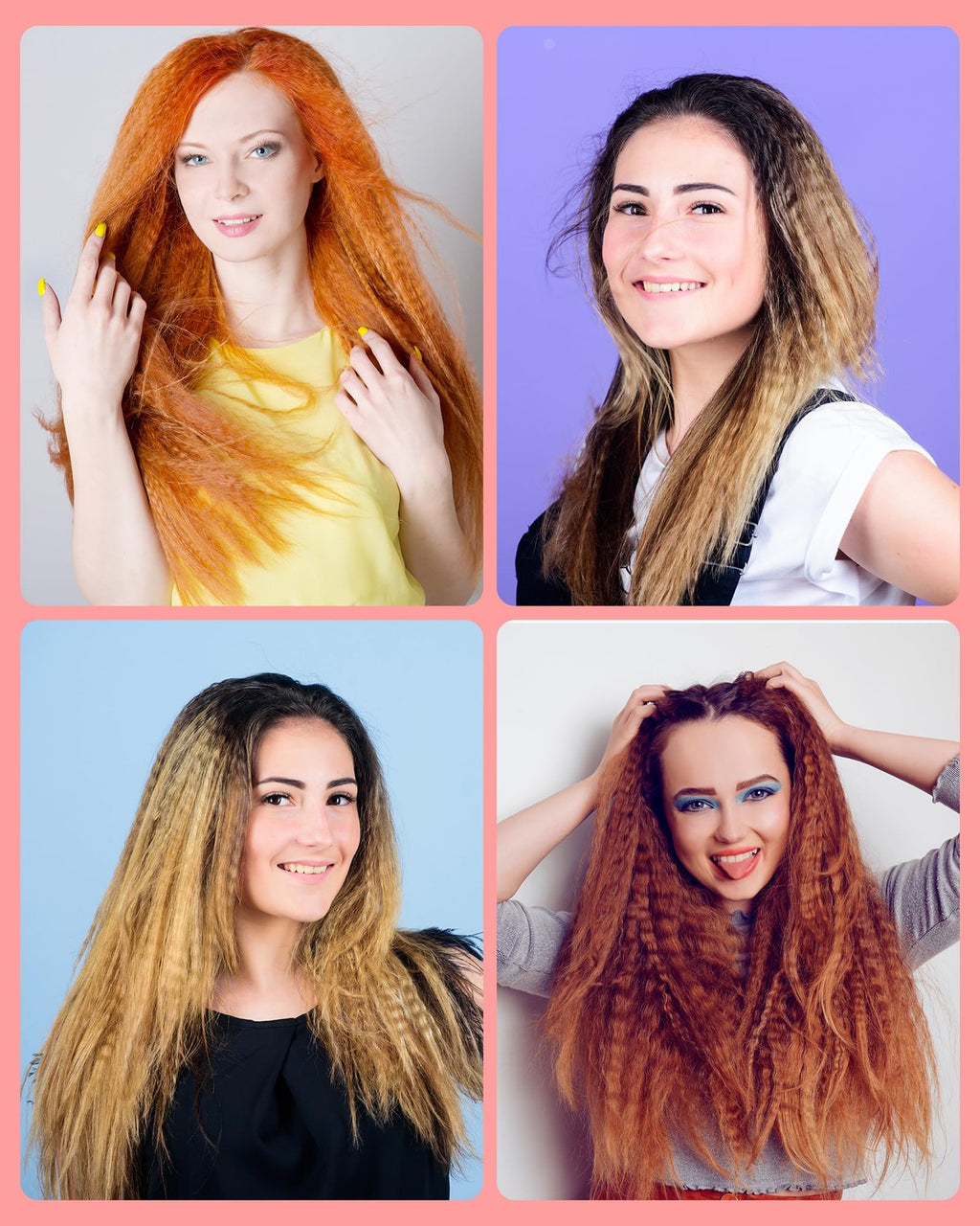 Hair Crimper for Women - Volumizing Fluffy Hairstyle & 5 Temp Settings