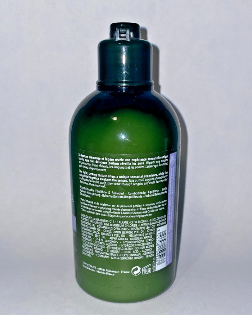 L’Occitane Lavender Conditioner 250mL Hair Care for Gentle Detangling & Balance