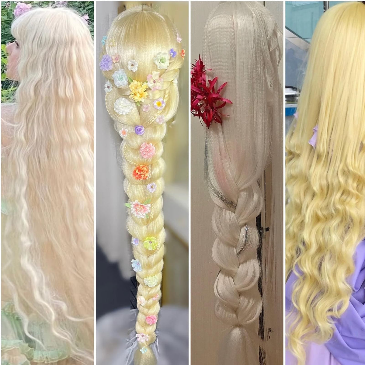 Long Straight Synthetic Wig with Bangs - Cosplay & Halloween Costume