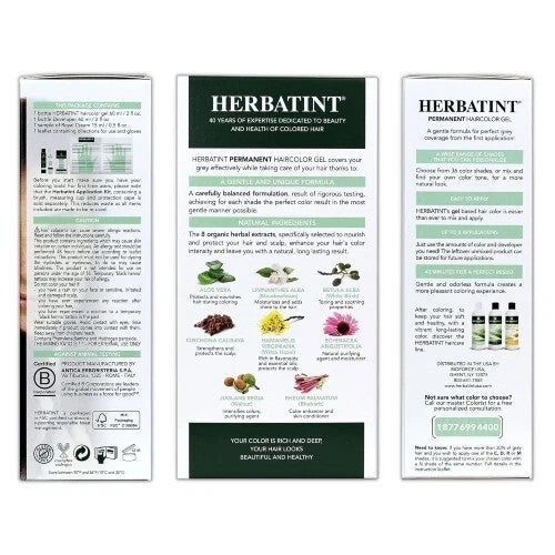 Herbatint 4M Mahogany Chestnut Hair Color Gel 2-Pack Natural Permanent Hair Dye